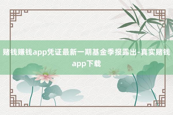 赌钱赚钱app凭证最新一期基金季报露出-真实赌钱app下载