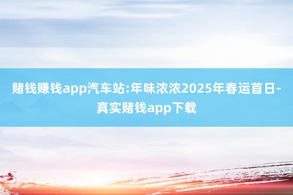 赌钱赚钱app汽车站:年味浓浓2025年春运首日-真实赌钱app下载